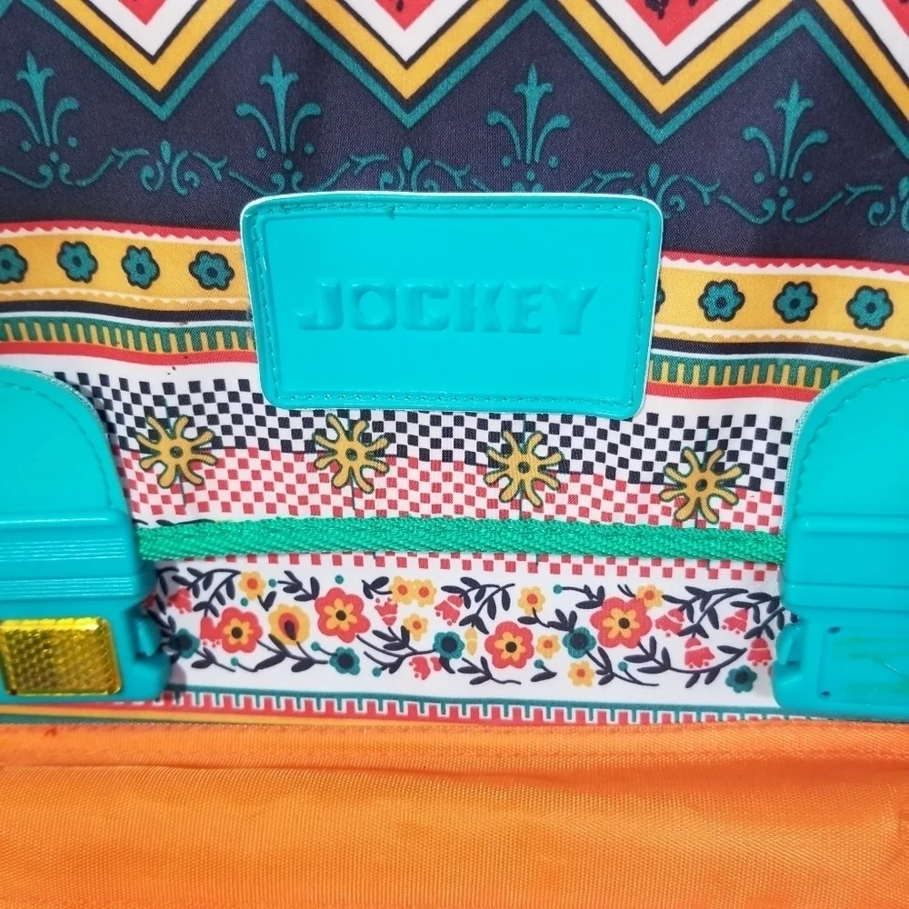 JOCKEY Mixed Printed Multicolored Back To School Unisex Trolley Backpack L Size